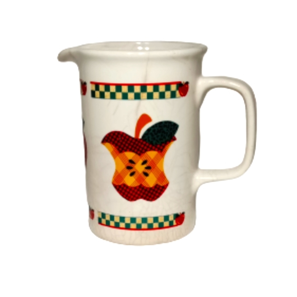 Tabletops Unlimited A is For Apple Ceramic Pitcher 32floz